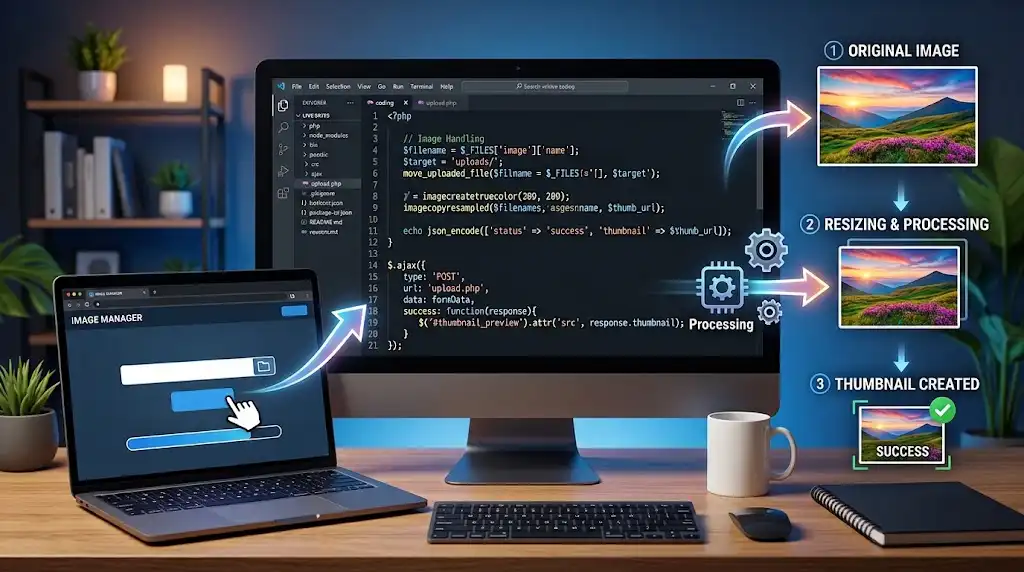 Cara Membuat Upload Gambar Tanpa Reload Menggunakan PHP dan AJAX